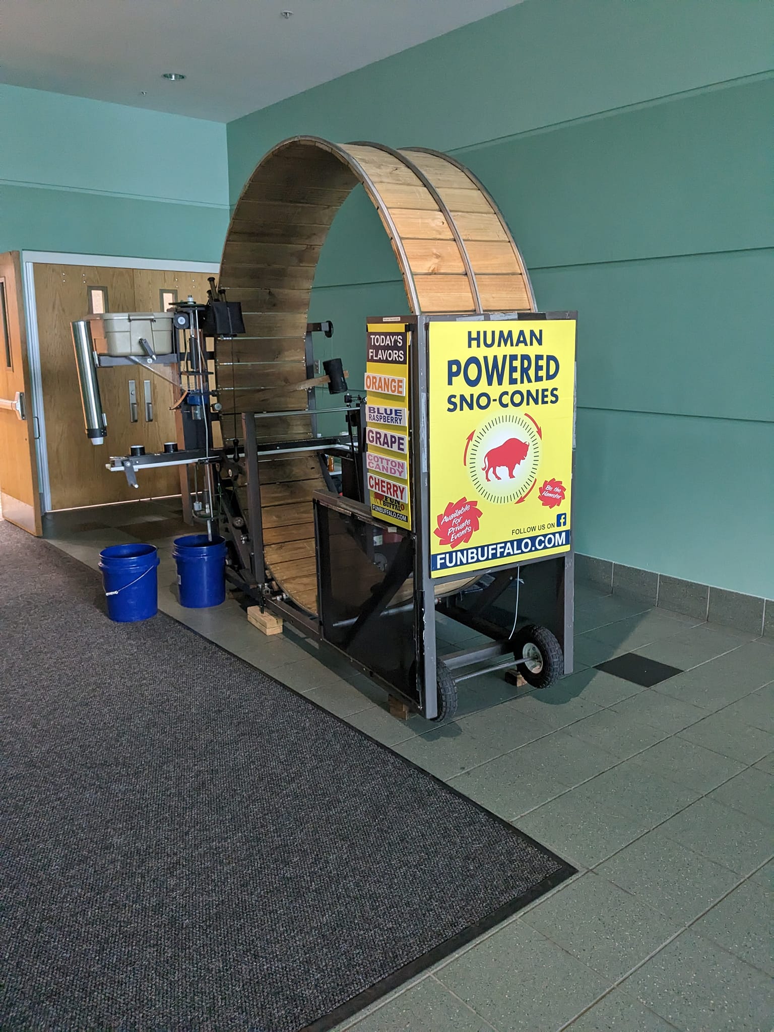Human Powered Snow Cone Machine