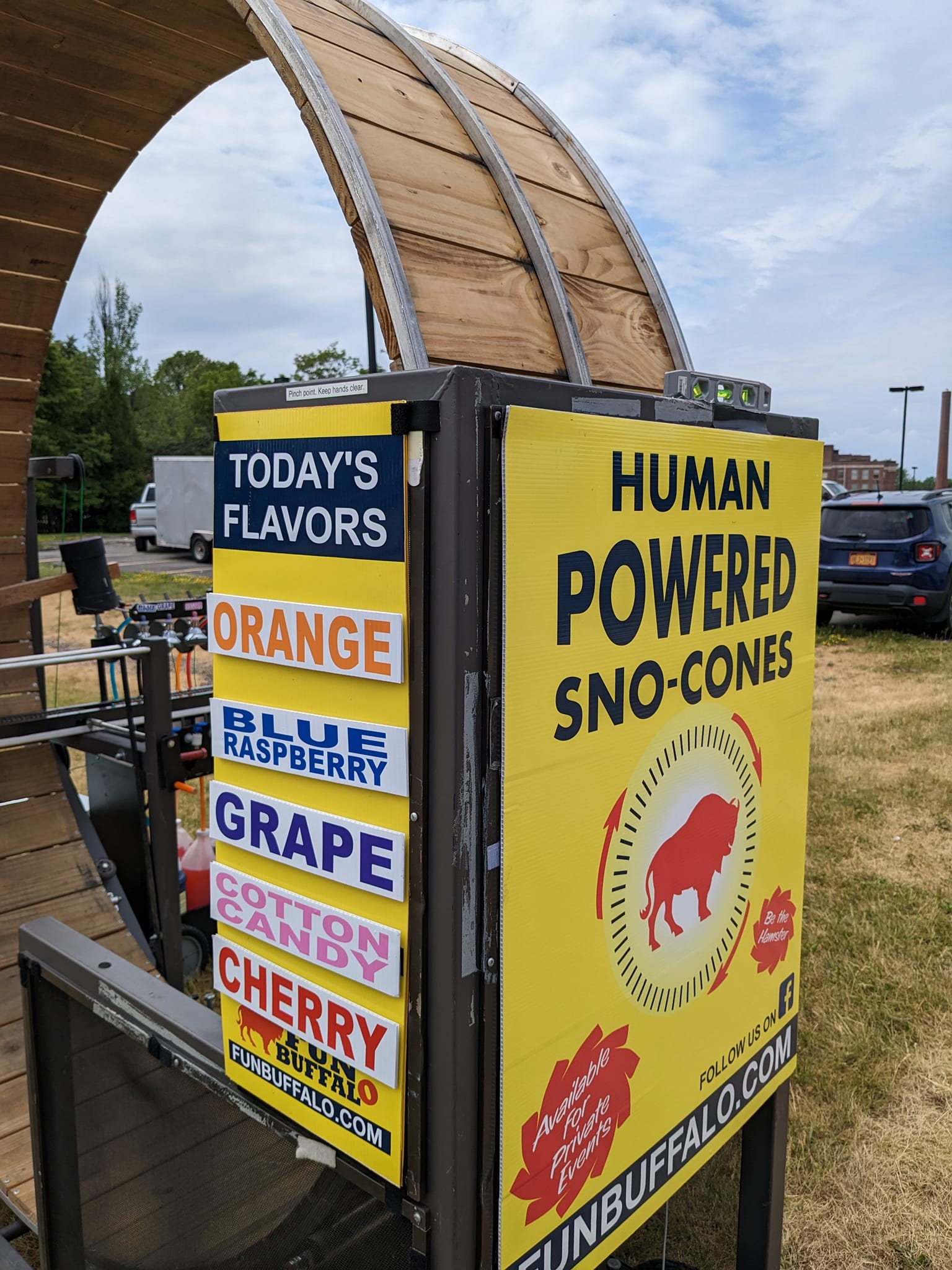 Human Powered Snow Cone Machine