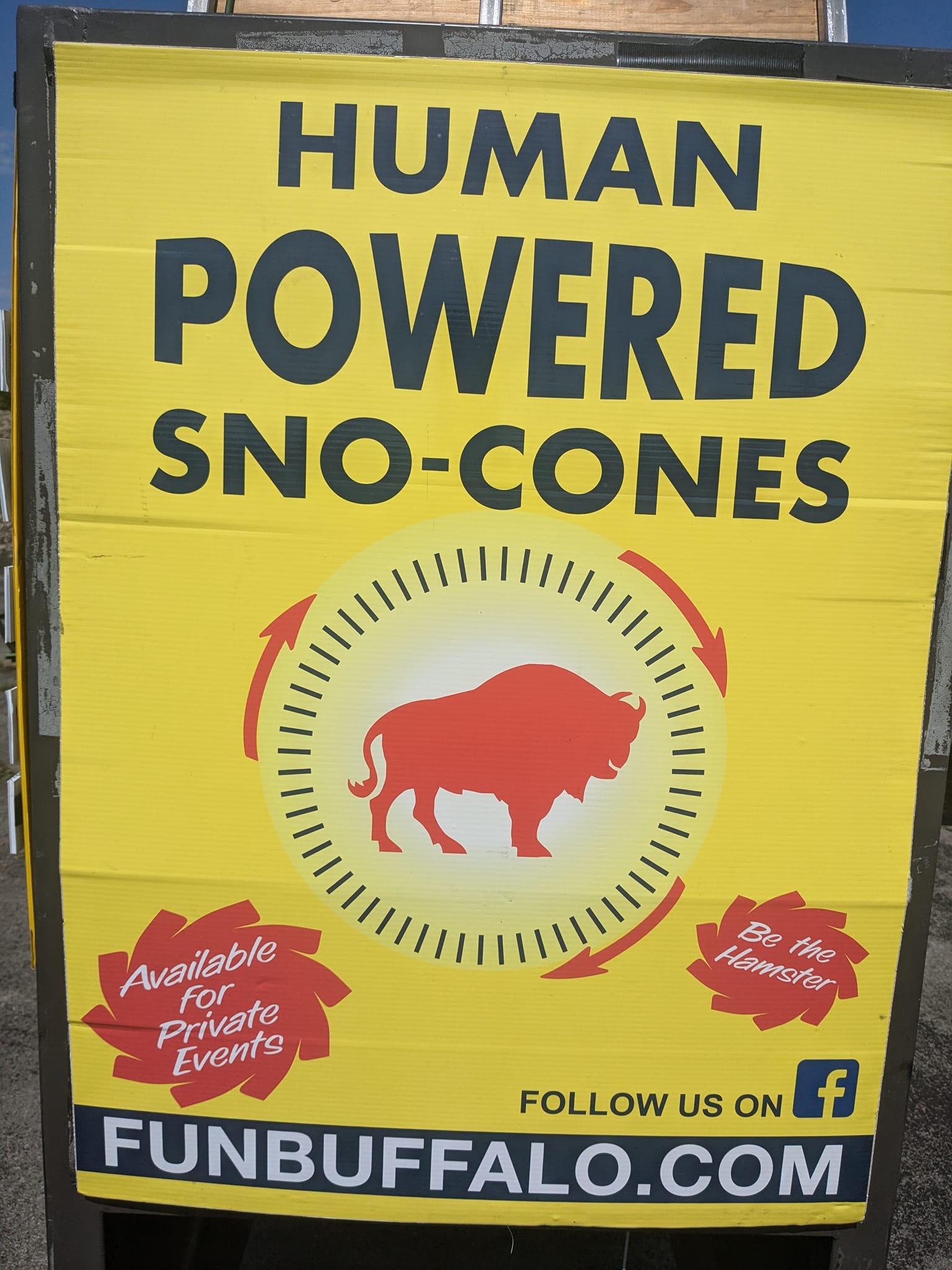Human Powered Snow Cone Machine