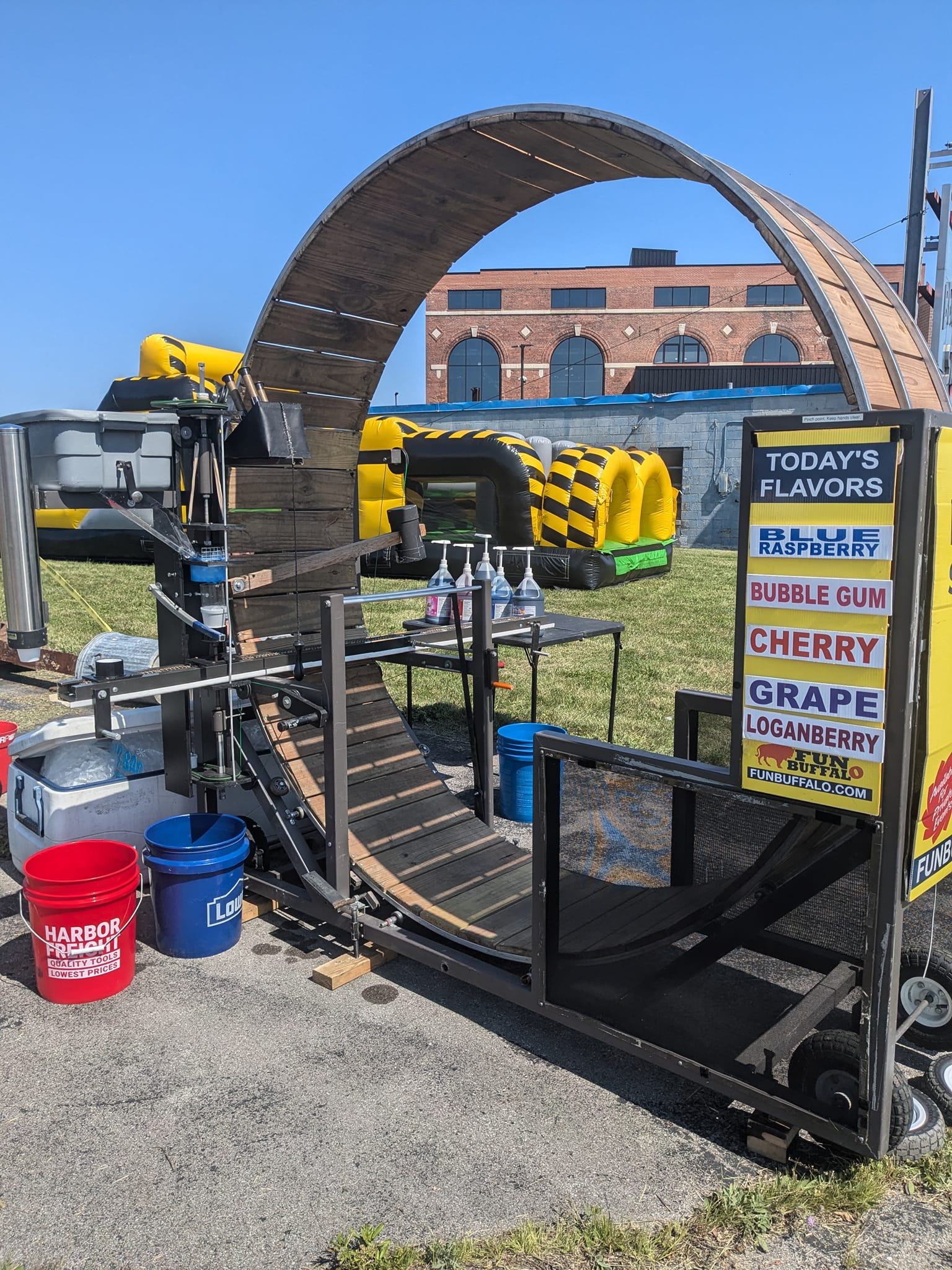 Human Powered Snow Cone Machine